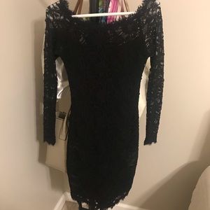 Little black lace dress
